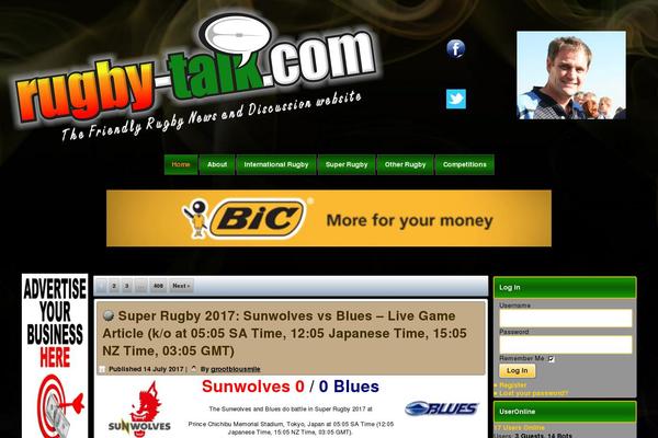 rugby-talk.com site used Rugby-talkv05