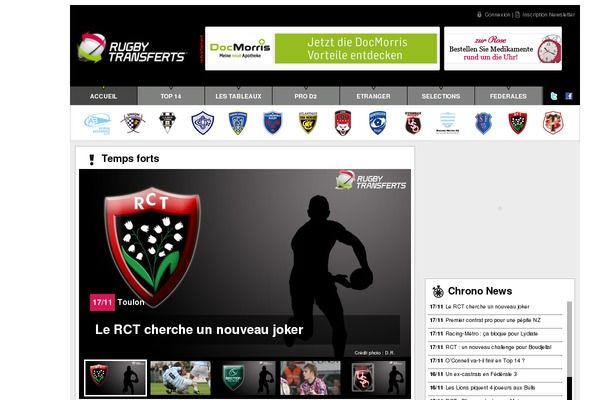 rugby-transferts.com site used Notabene-tpl