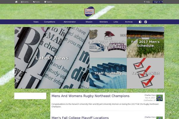 rugbynortheast.org site used Twenty Eleven