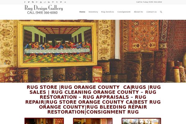 Enfold theme site design template sample