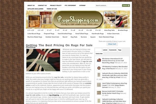 rugsshopping.com site used Gazette