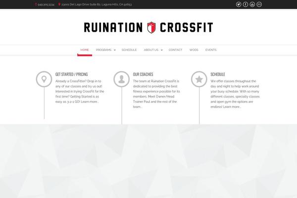 ruinationcrossfit.com site used Corporative