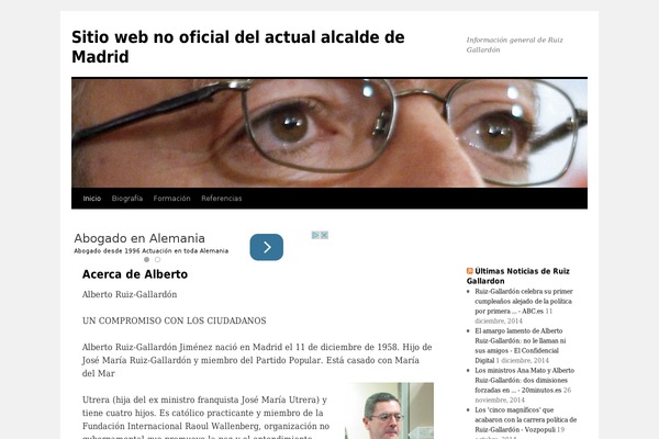 WordPress website example screenshot
