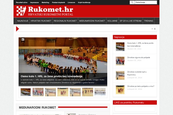 rukomet.hr site used Rukomet