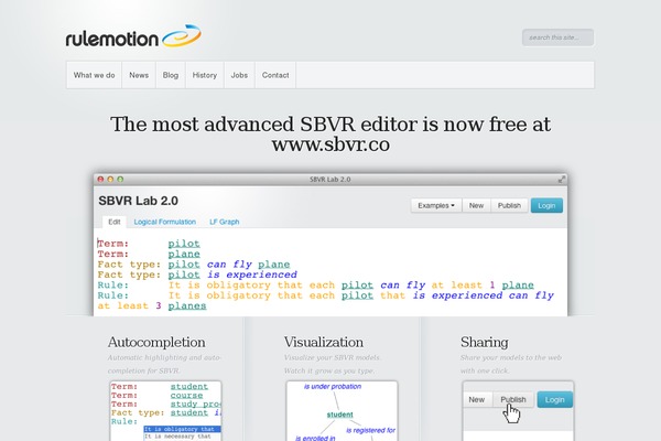 WordPress website example screenshot