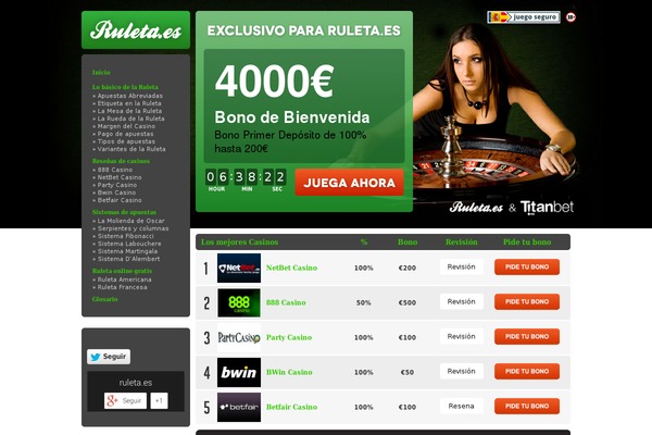 ruleta.es site used Docoza