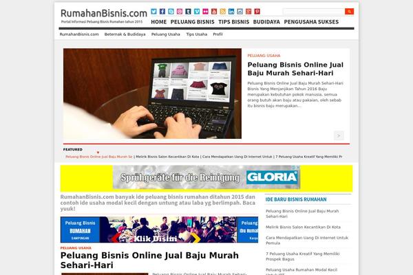 rumahanbisnis.com site used Thehealth-codebase