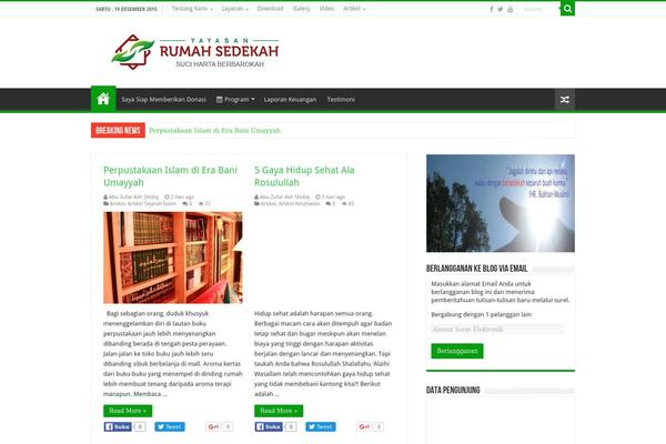 rumahsedekah.com site used Kreaviti