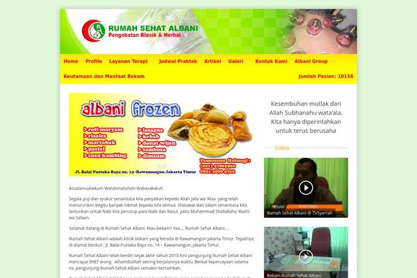 rumahsehatalbani.com site used Albani
