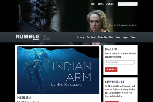 Rumble theme site design template sample