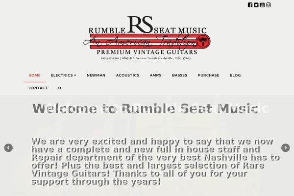 RumbleSeatMusic theme websites examples