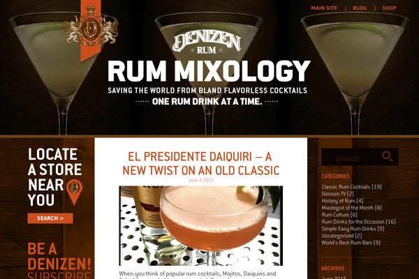 rummixology.com site used Rum-blog