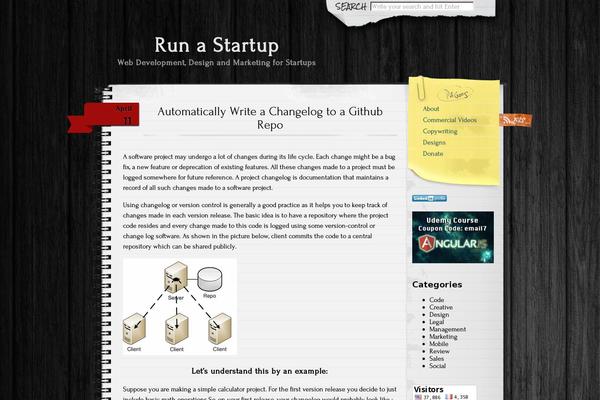 runastartup.com site used Mnmlwp