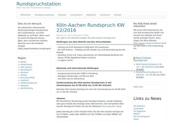 rundspruchstation.de site used Bootstrap Basic