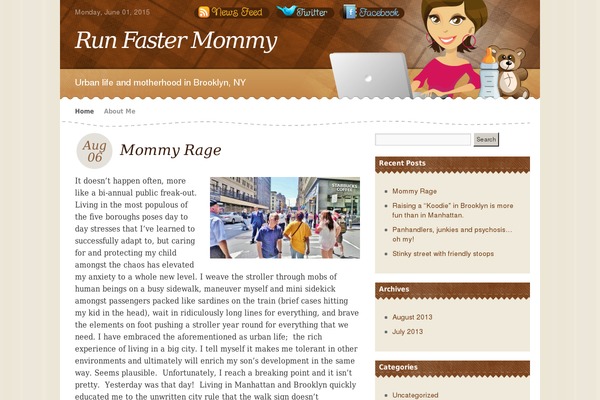 runfastermommy.com site used Wordpressmom