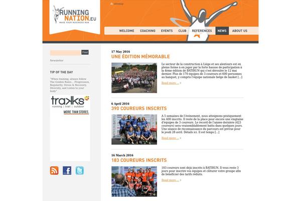 runningnation.eu site used Runningnation