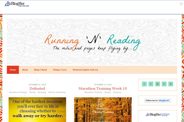runningnreading.com site used Marypoppins