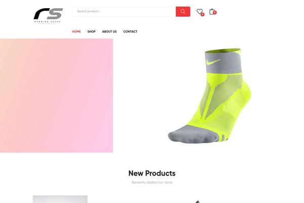 runningsocks.com.au site used Junno