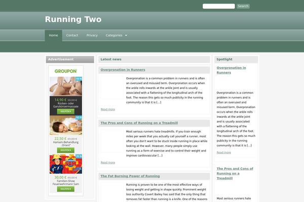 runningtwo.com site used Bp-scholar