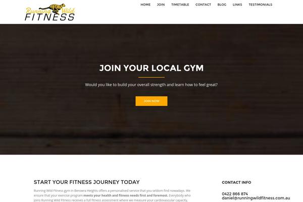 runningwildfitness.com.au site used Rwf