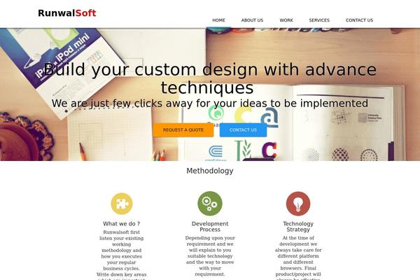 Onepress-child theme site design template sample