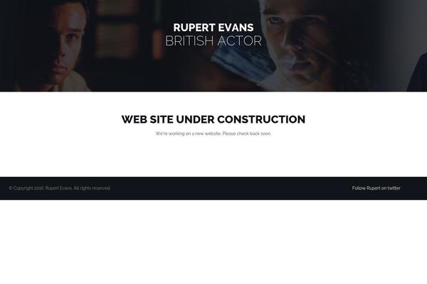 rupertevans.com site used Rupert_evans