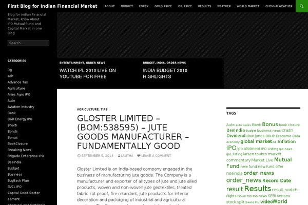 Twenty Fourteen theme site design template sample