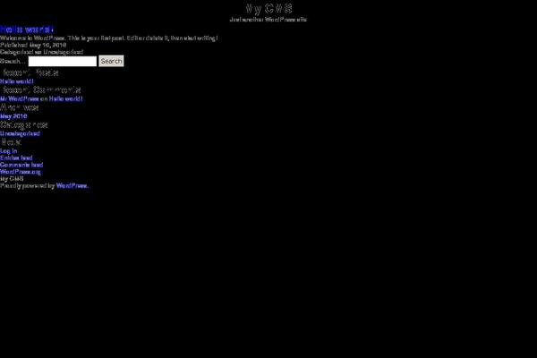 WordPress website example screenshot