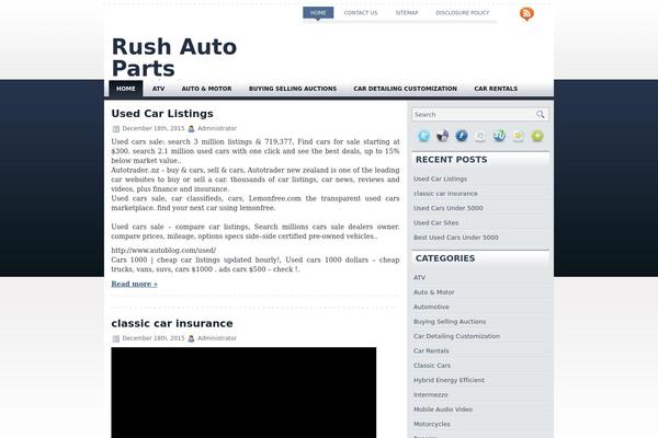 Autostyle theme site design template sample