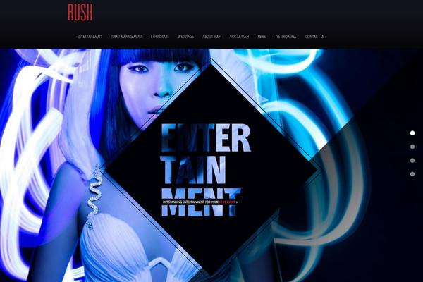 Rush theme site design template sample