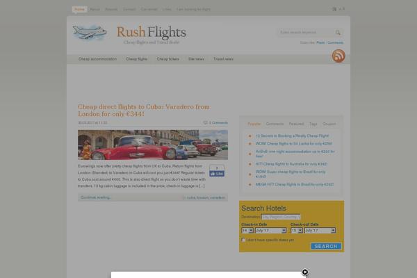Flash News theme site design template sample