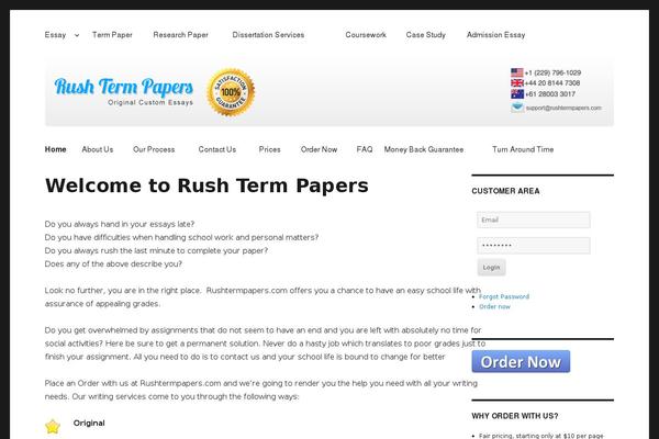 Rishi theme site design template sample