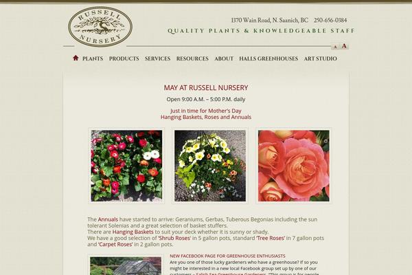 russellnursery.com site used Russell2014