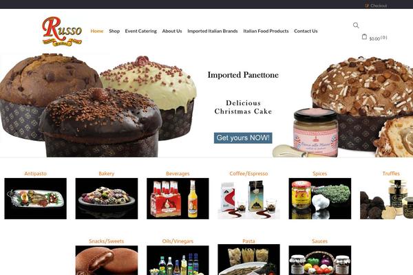 Foodstore-child theme site design template sample