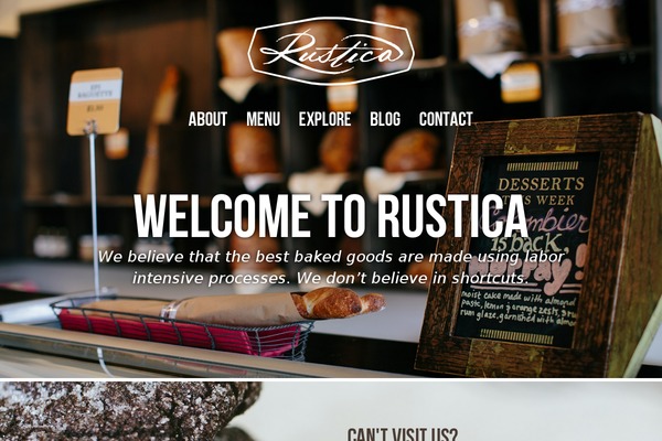 rustica theme websites examples