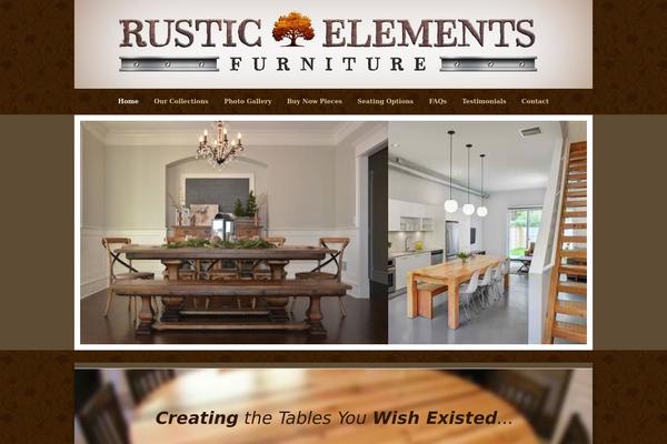rusticelementsfurniture.com site used Optik-theme-focus-1.1