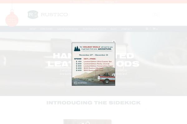 rustico theme websites examples