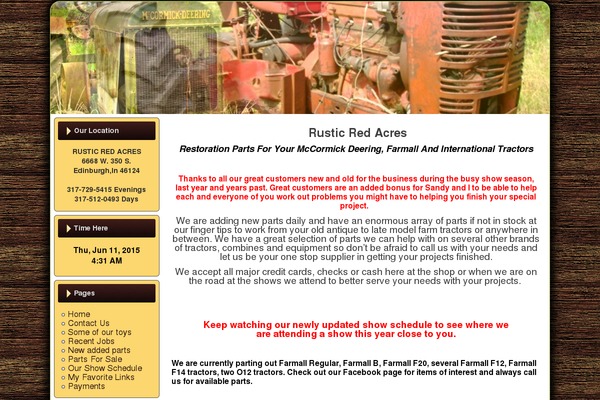 rusticredacres.com site used Ra01