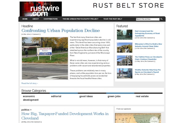 rustwire.com site used GeneratePress