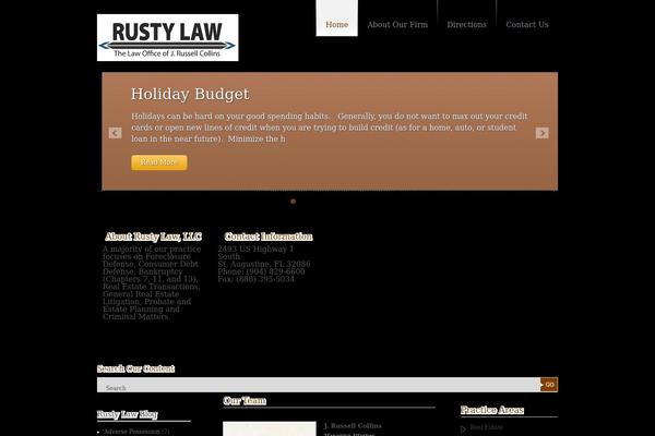rustylaw.com site used Private Lawyer