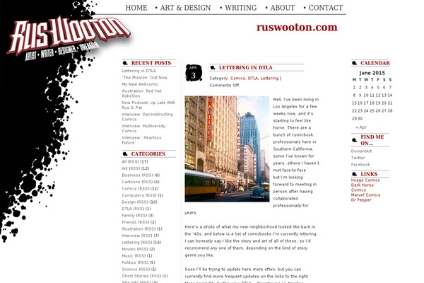 WordPress website example screenshot