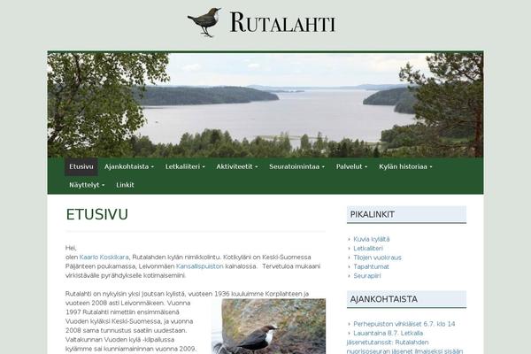 rutalahti.fi site used Kuorinka-child