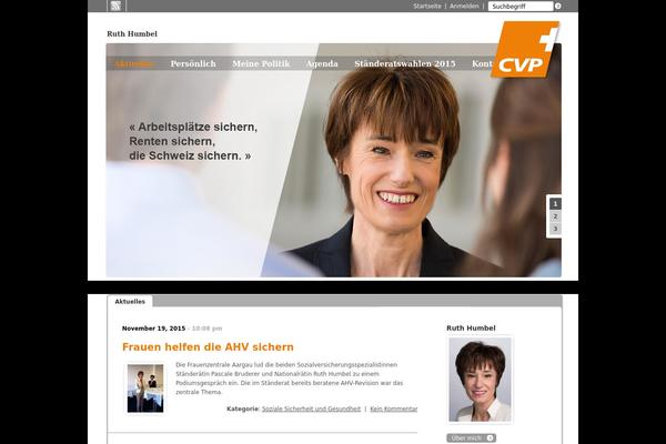 ruth-humbel.ch site used Cvp