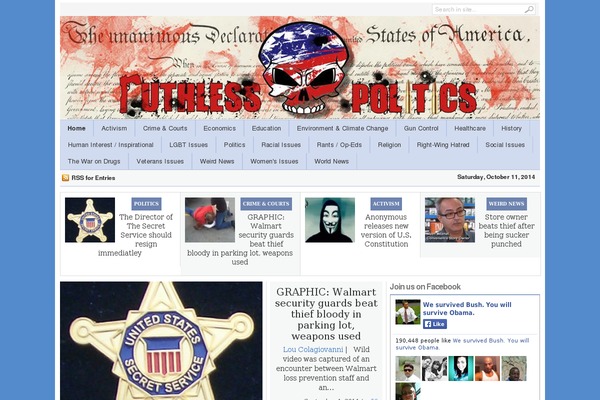 ruthless-politics.com site used Linepress