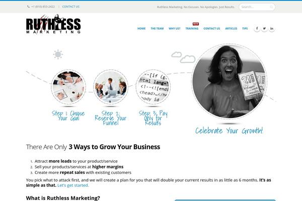 Porto theme site design template sample