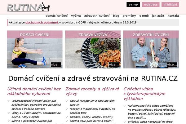 rutina.cz site used Itvkostce