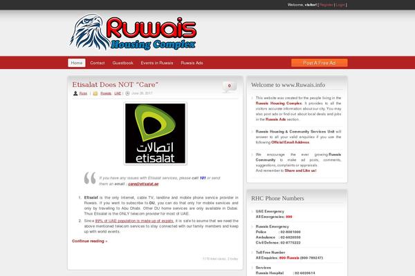 ruwais.info site used Classipress_v3.3