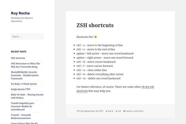 Twenty Fifteen theme site design template sample