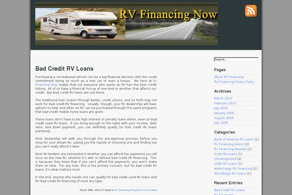 rvfinancingnow.com site used Prosense Grey