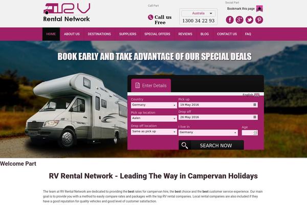 rvrentalnetwork.com site used Rentacampervan